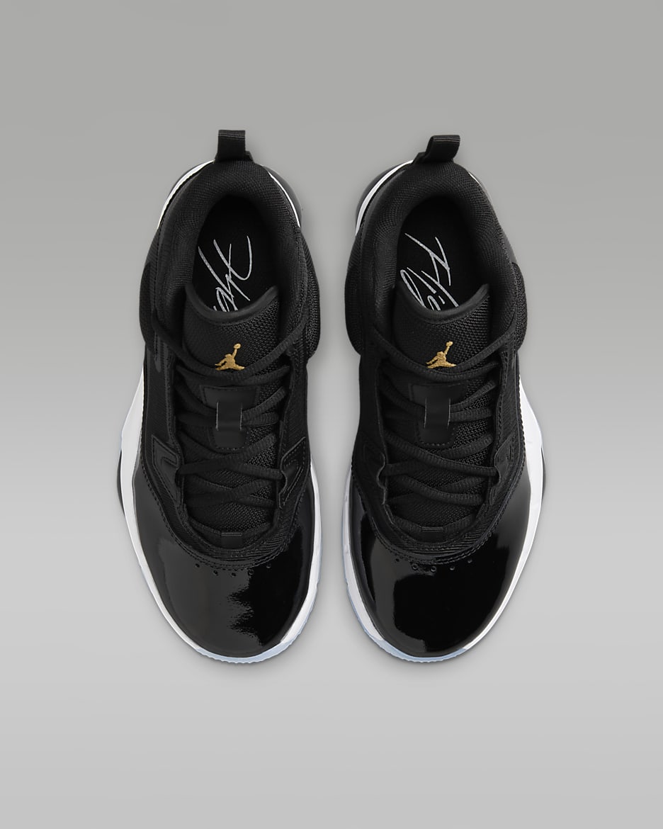 Black jordans kids top